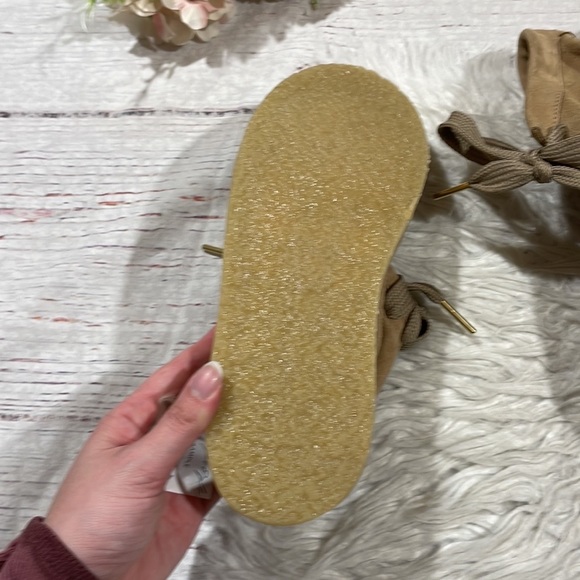 Free People Leather Tan Lace Up Suede Ashton Ankle Boot - Picture 7 of 10